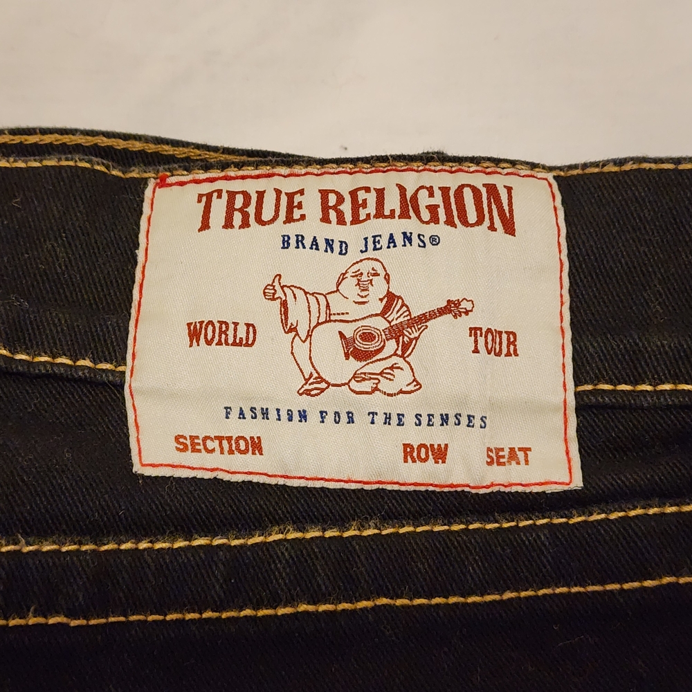 True Religion Black Relaxed Slim Men Jeans